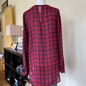 Michael Michael Kors window pane blouse/tunic